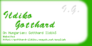ildiko gotthard business card