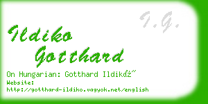 ildiko gotthard business card